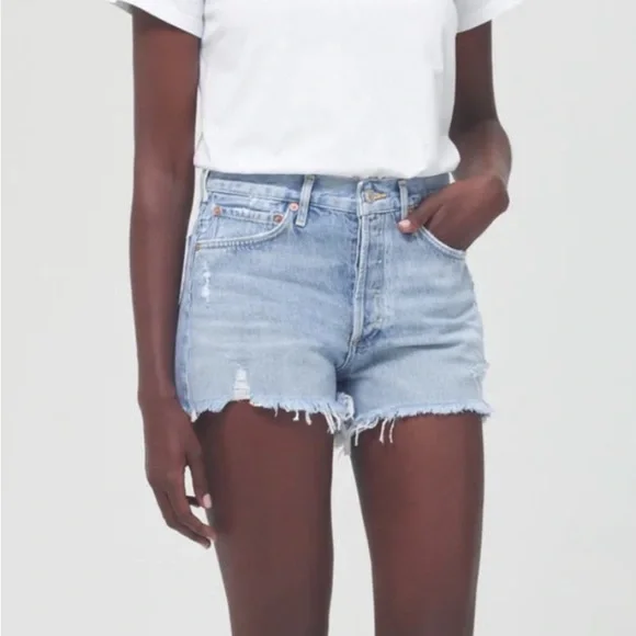 Agolde Parker Denim Shorts - Picture 5 of 5